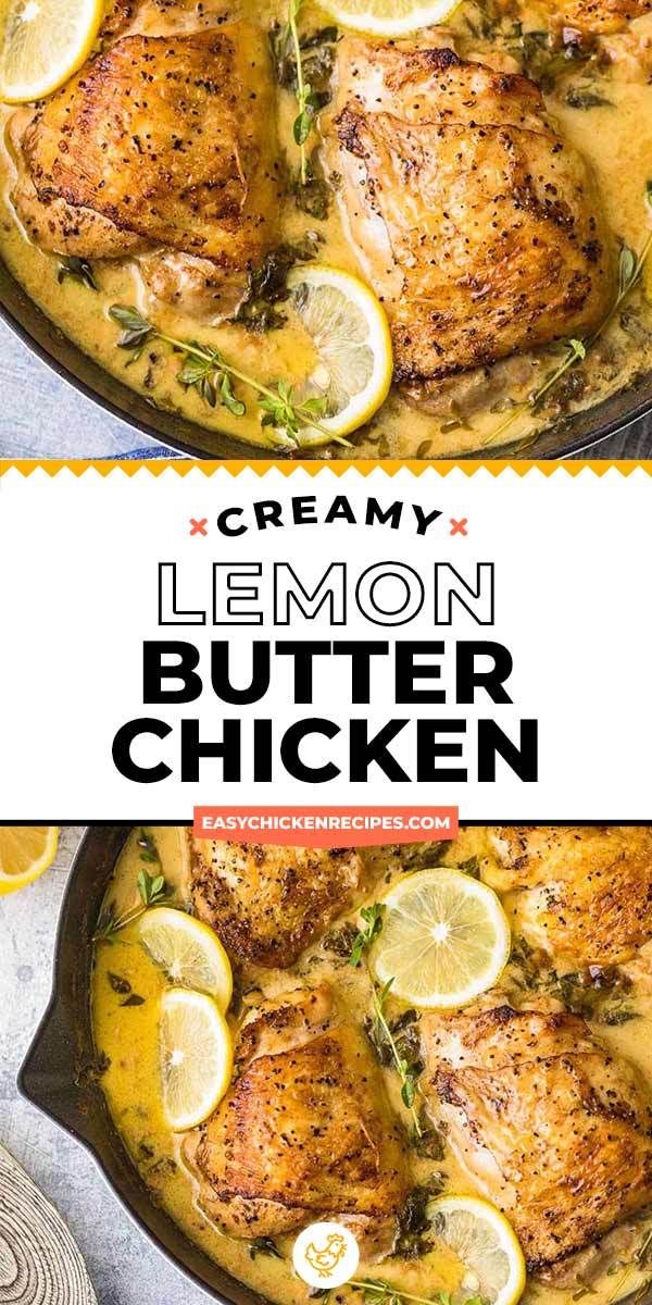 Lemon Butter Chicken Recipe (Creamy) - Easy Chicken Recipes (VIDEO)