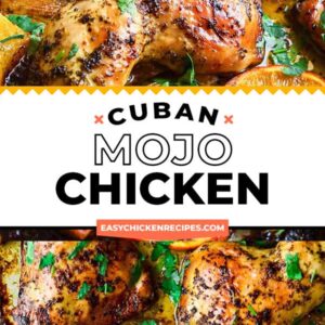cuban mojo chicken pinterest collage