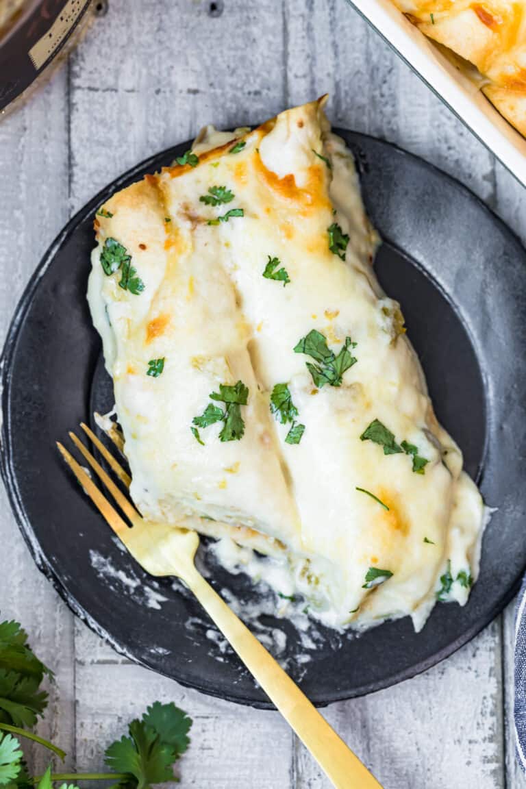 Creamy White Chicken Enchiladas Easy Chicken Recipes