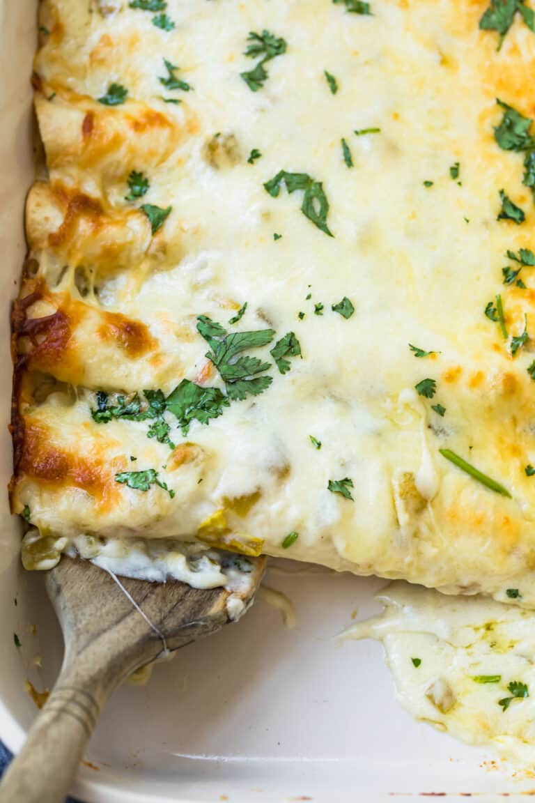 Creamy White Chicken Enchiladas Easy Chicken Recipes