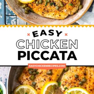 chicken piccata pinterest collage