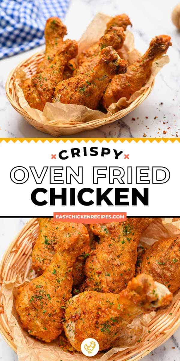 Crispy Oven Fried Chicken Recipe - Easy Chicken Recipes (VIDEO!)