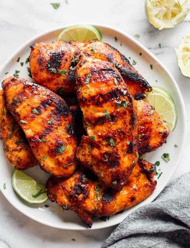 best grilled chicken recipe on plate