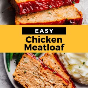 chicken meatloaf pinterest collage