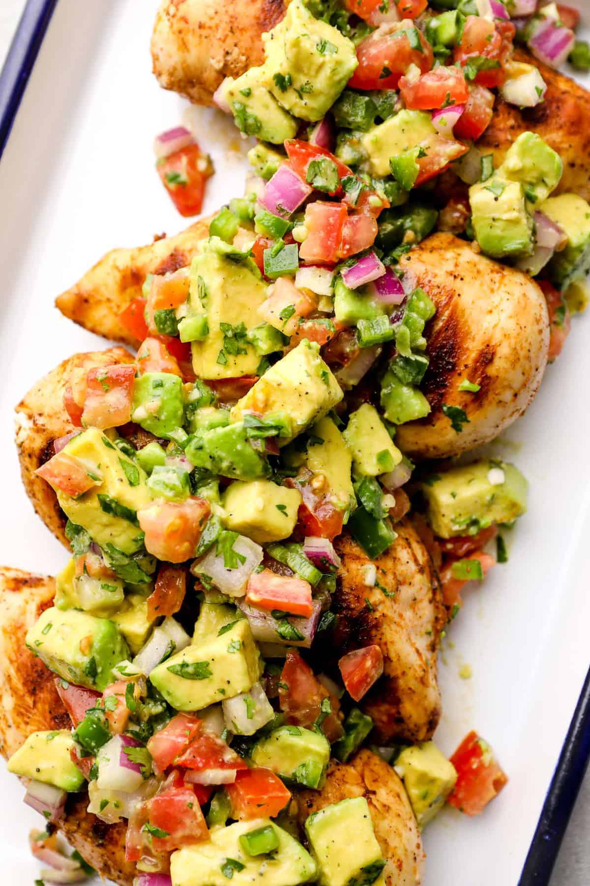 Chicken With Avocado Salsa   Easy Chicken Recipes