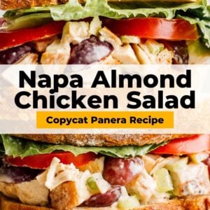 napa almond chicken salad pinterest collage