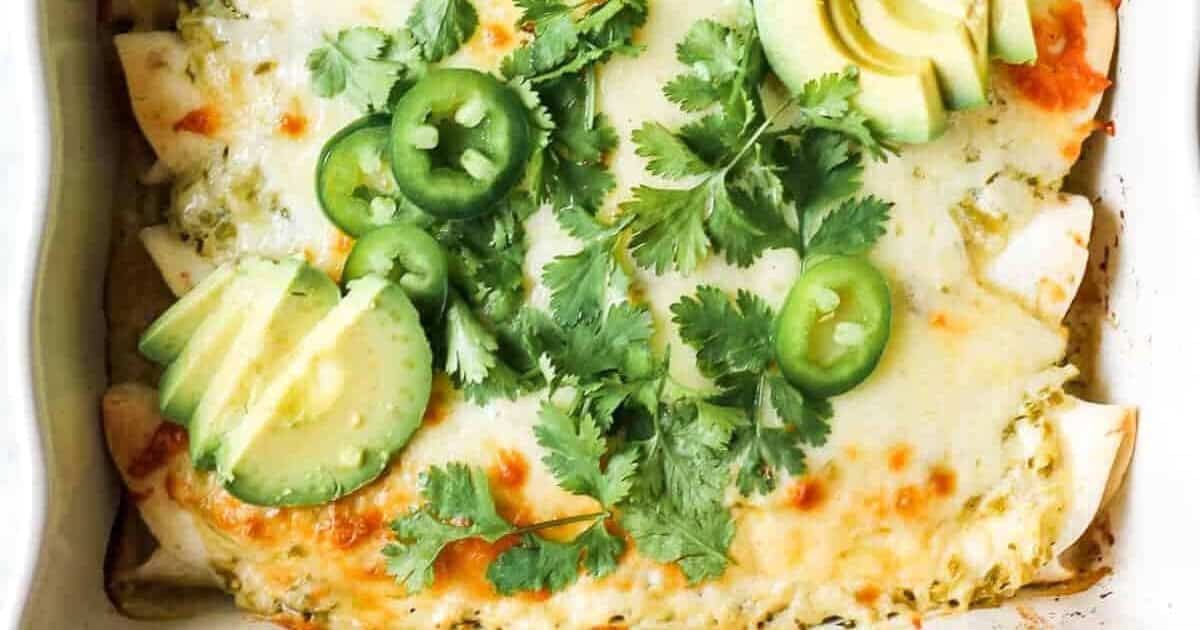 Salsa Verde Chicken Enchiladas Recipe