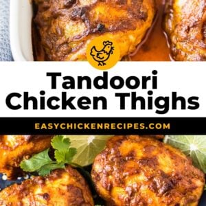 tandoori chicken thighs pinterest collage