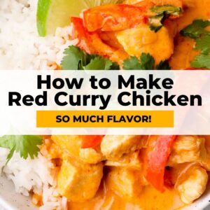 Thai red curry chicken recipe.