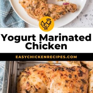 yogurt marinated chicken pinterest collage