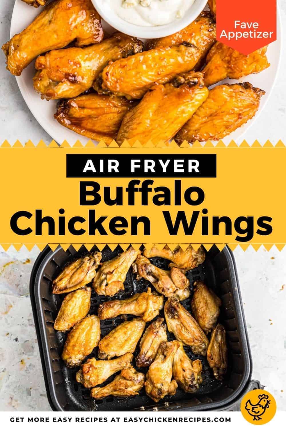 Air Fryer Chicken Wings (Easy Buffalo Sauce) - Easy Chicken Recipes