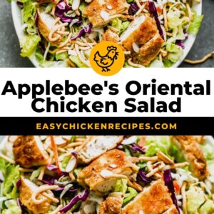 applebee's oriental chicken salad pinterest