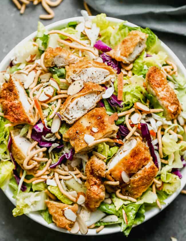 Applebee's Oriental Chicken Salad Recipe copycat in bowl