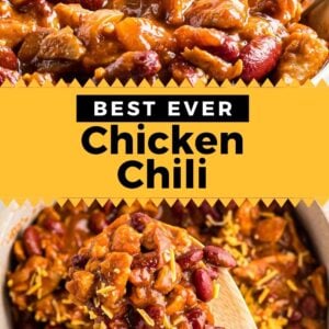 chicken chili pinterest collage
