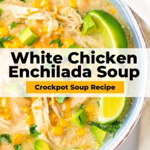 crockpot white chicken enchilada soup pinterest collage
