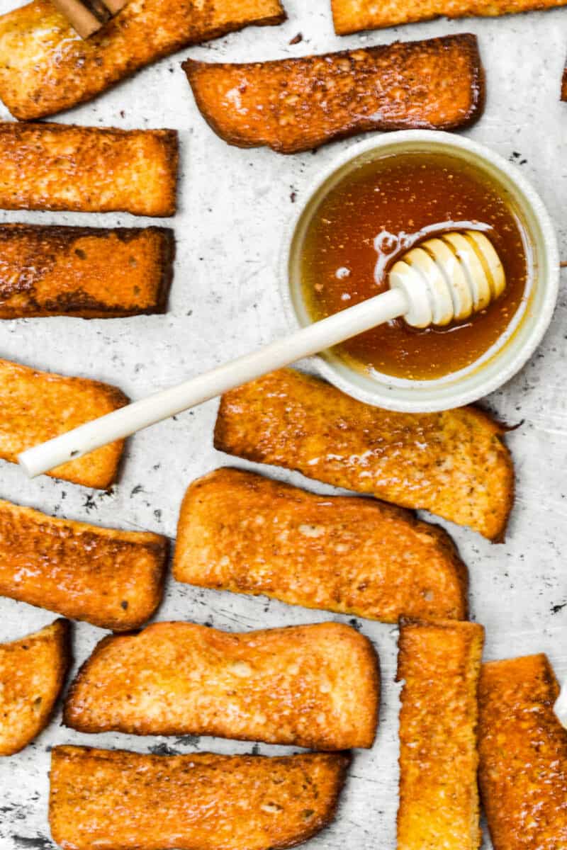 french toast sticks with syrup