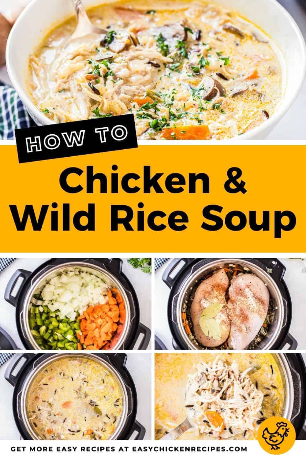 Instant Pot Chicken Wild Rice Soup - Easy Chicken Recipes
