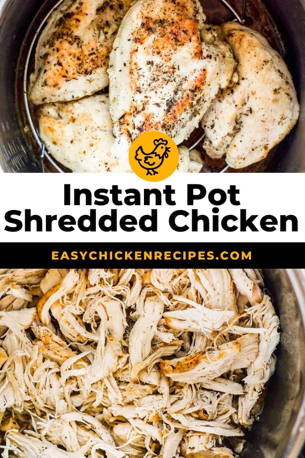 Instant Pot Shredded Chicken - Easy Chicken Recipes