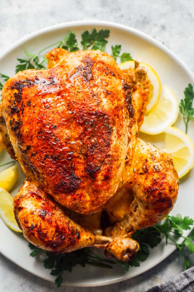instant pot whole chicken with herbs and lemon