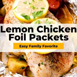 lemon chicken foil packet dinner pinterest