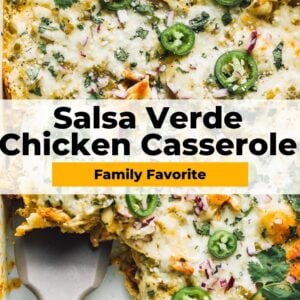 salsa verde chicken casserole pinterest collage