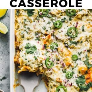 salsa verde chicken casserole pinterest collage