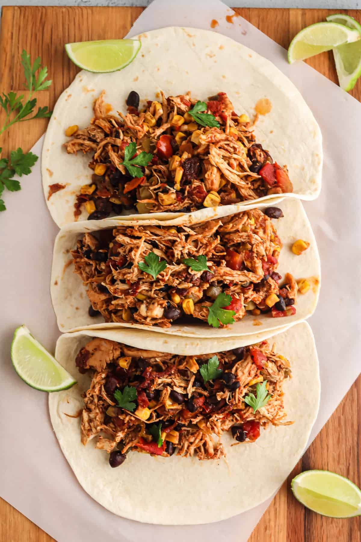 Shredded Chicken Tacos Crockpot Mexican Chicken Recipe Easy Chicken 