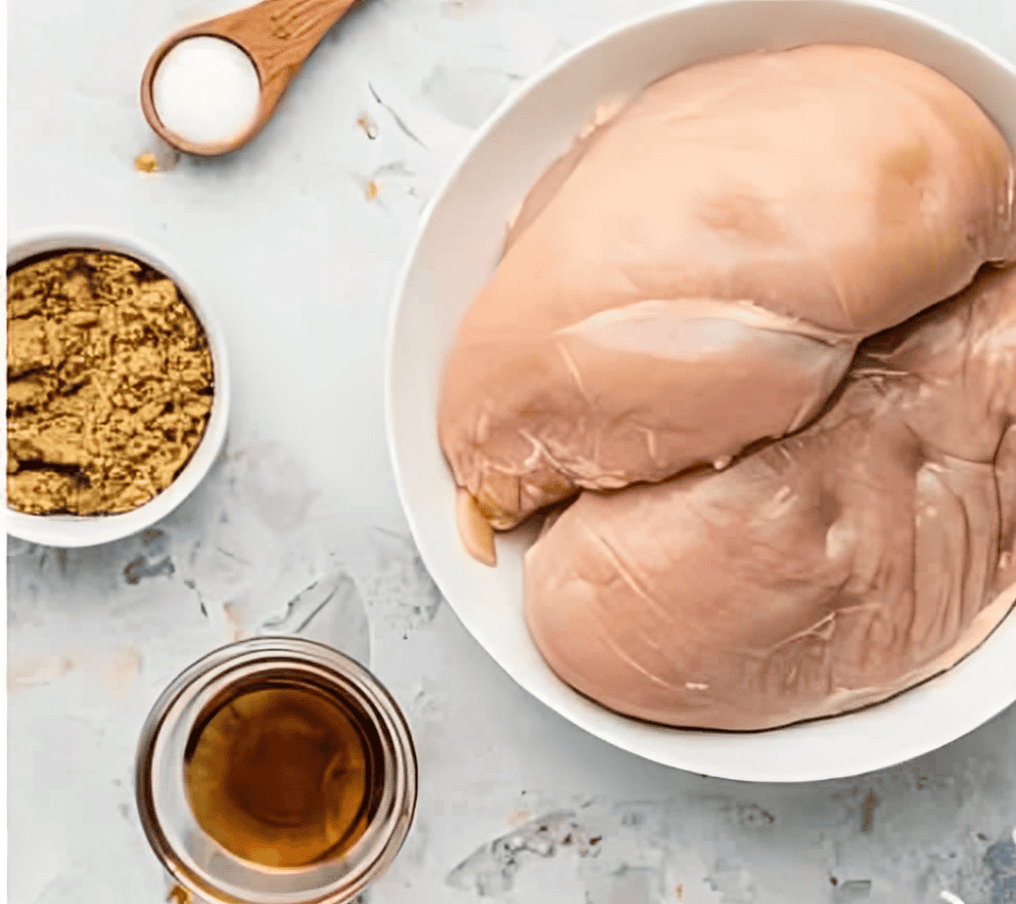 ingredients for air fryer chicken breast.