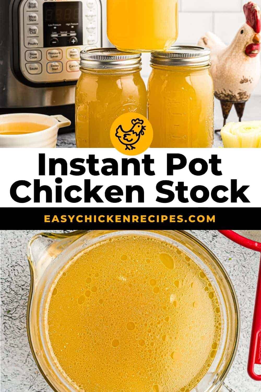 Instant Pot Chicken Stock - Easy Chicken Recipes