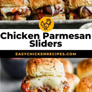 chicken parmesan sliders pinterest collage