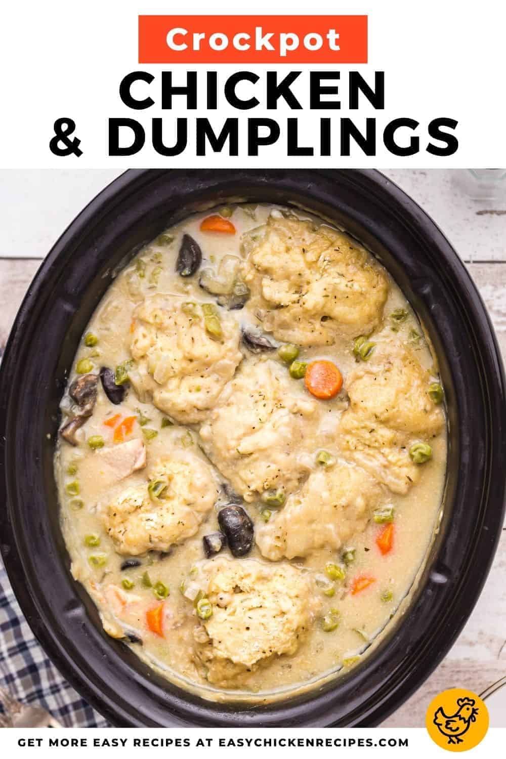 Crockpot Chicken and Dumplings - Easy Chicken Recipes