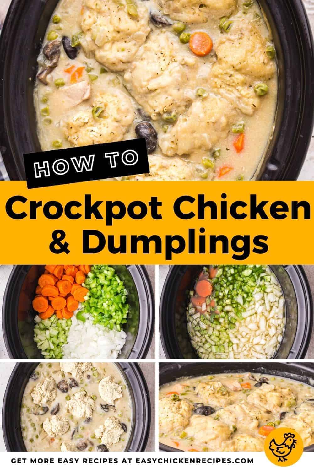 Crockpot Chicken and Dumplings - Easy Chicken Recipes