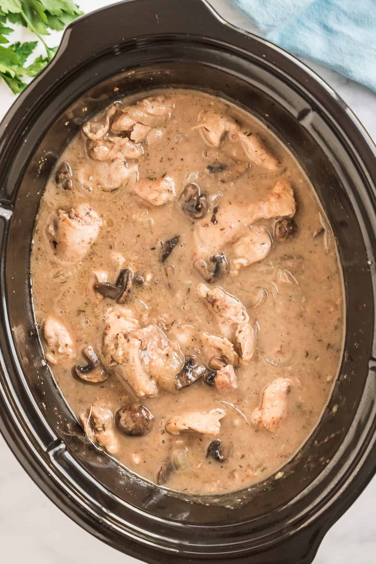 Crockpot Chicken Marsala - Easy Chicken Recipes