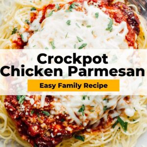 crockpot chicken parmesan pinterest collage