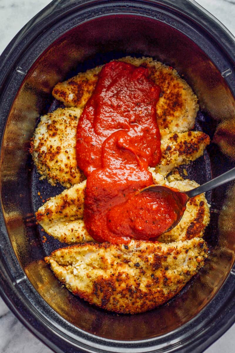 chicken parmesan in crockpot