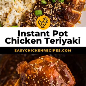 instant pot chicken teriyaki pinterest collage
