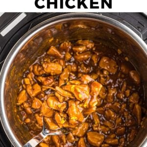 instant pot orange chicken pinterest collage