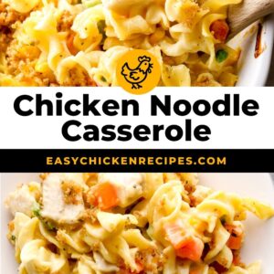 chicken noodle casserole pinterest collage