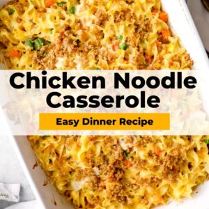 chicken noodle casserole pinterest collage