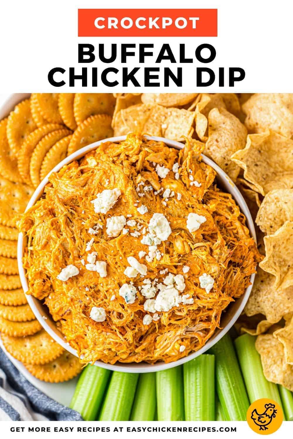 Crockpot Buffalo Chicken Dip - Easy Chicken Recipes