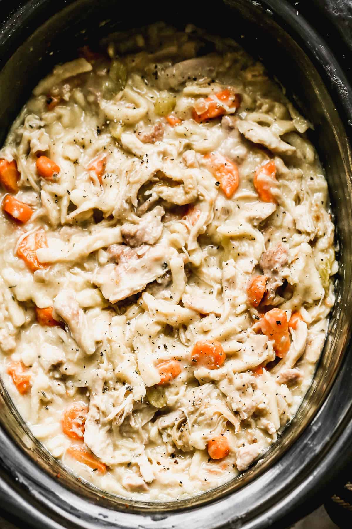 Crockpot Chicken and Noodles Recipe - Easy Chicken Recipes