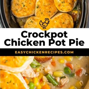 crockpot chicken pot pie pinterest collage