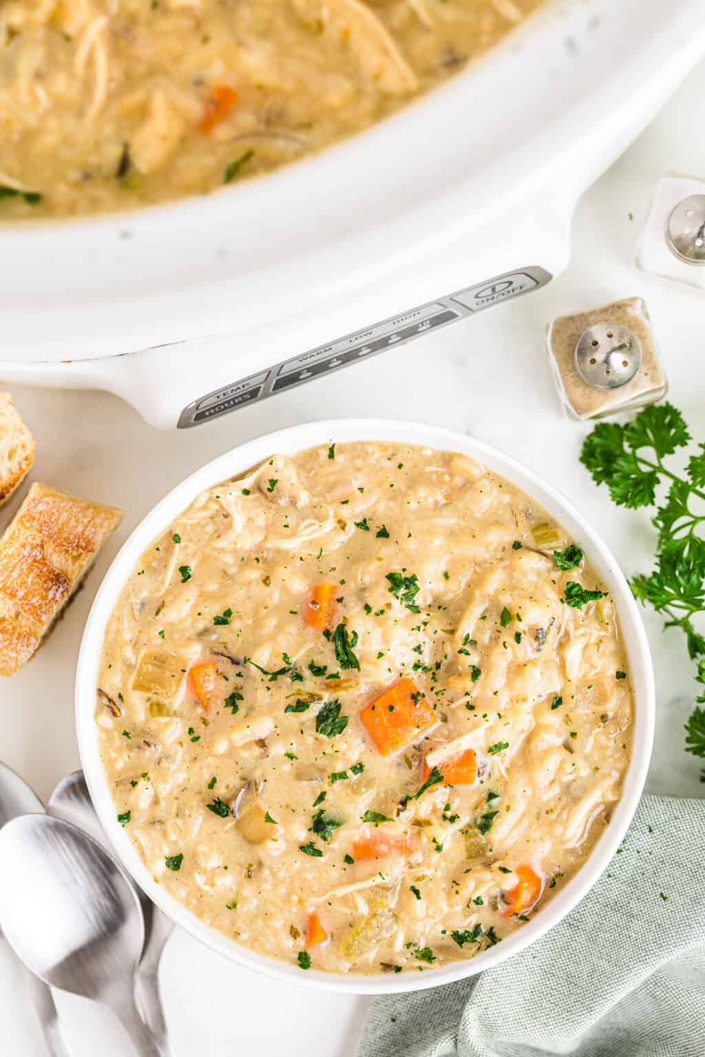 Crockpot Chicken Wild Rice Soup - Easy Chicken Recipes