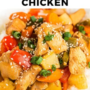 crockpot sweet and sour chicken pinterest collage