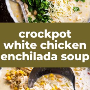 crockpot white chicken enchilada soup pin