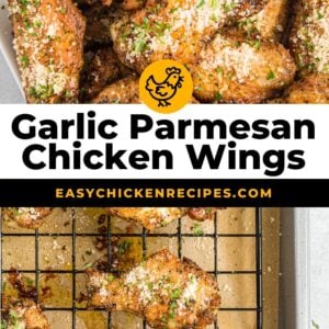 garlic parmesan chicken wings pinterest collage