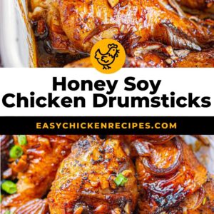 honey soy chicken drumsticks pinterest collage
