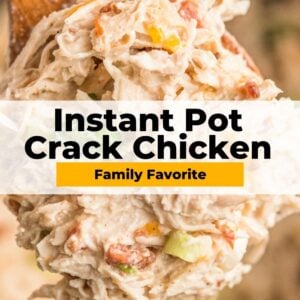 instant pot crack chicken pinterest collage