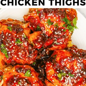 instant pot spicy chicken thighs pinterest collage