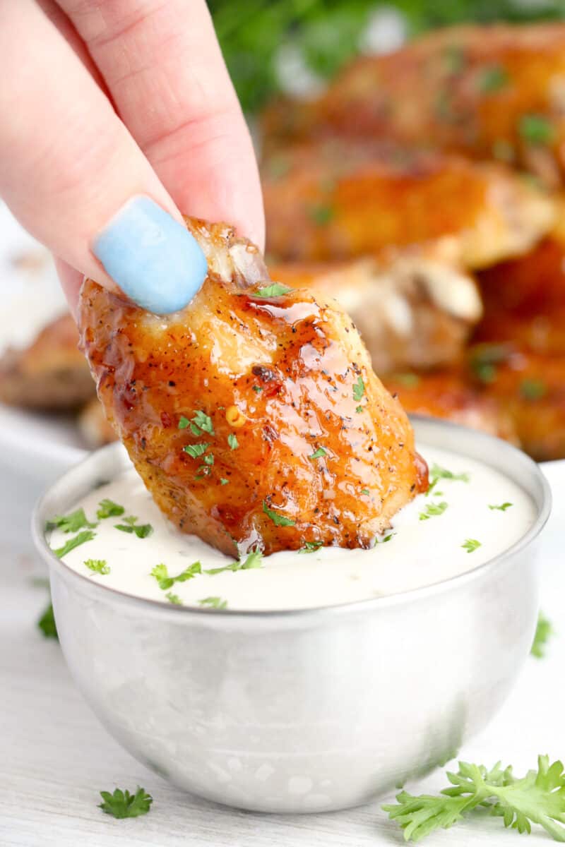 dipping wings in ranch